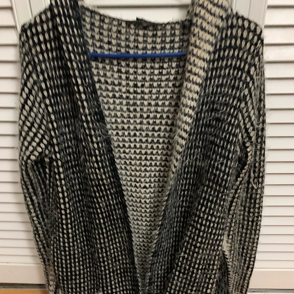Comfy three quarter hooded sweater